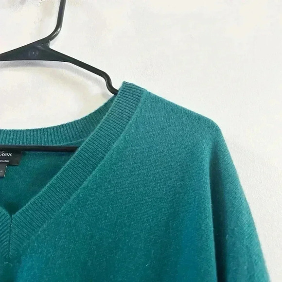 J.Crew Cashmere blue v-neck sweater - Picture 2 of 4